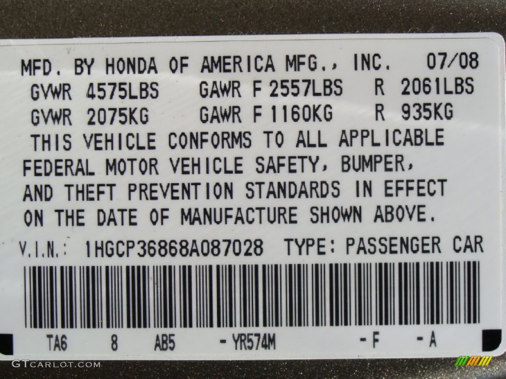 2008 Accord EX-L V6 Sedan - Bold Beige Metallic / Ivory photo #31
