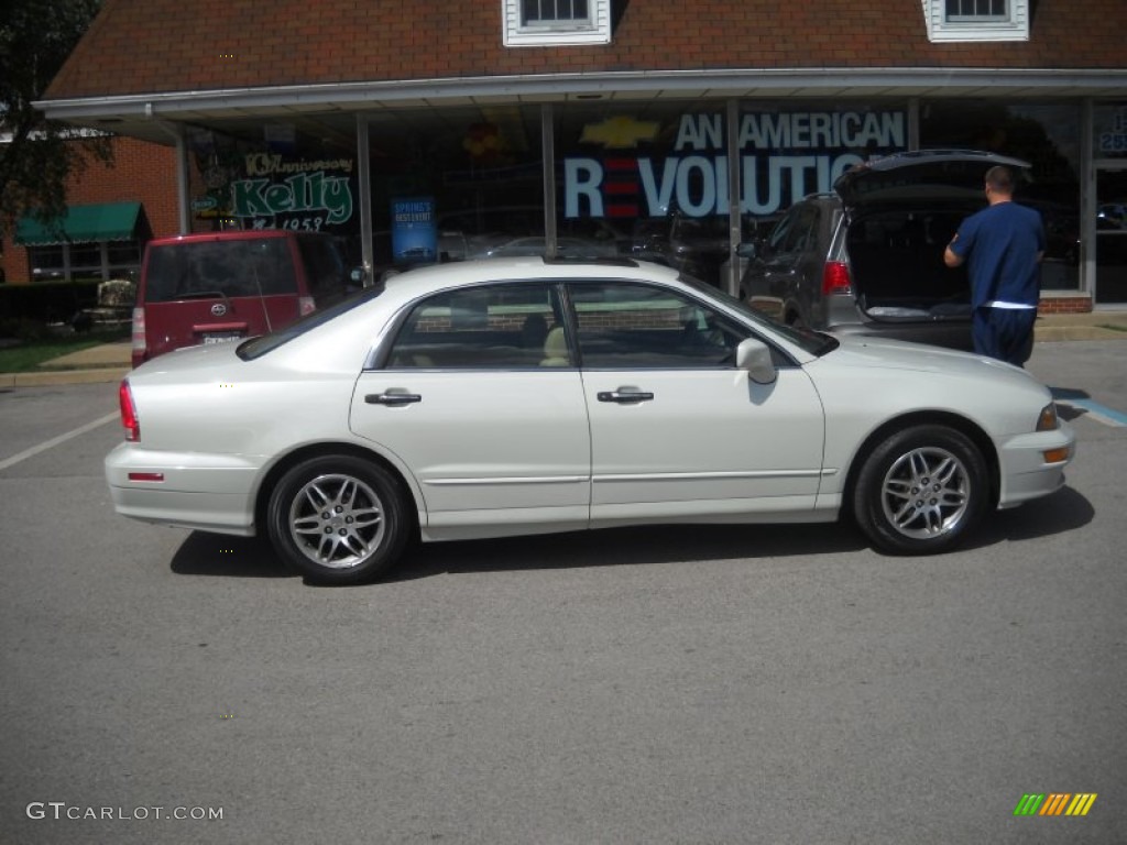 2002 Diamante LS - Platinum White Pearl / Brown/Tan photo #2