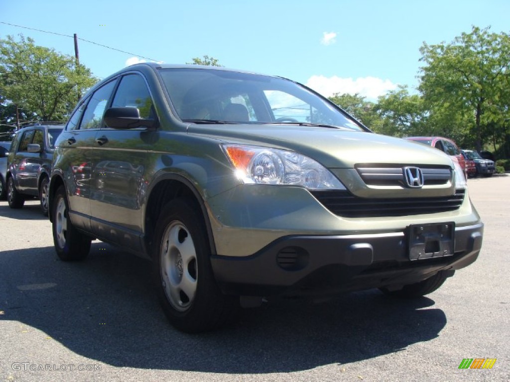 2008 CR-V LX 4WD - Green Tea Metallic / Ivory photo #6