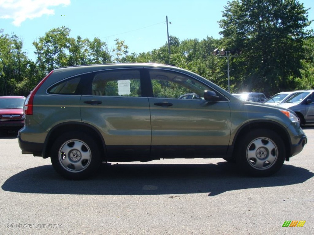 2008 CR-V LX 4WD - Green Tea Metallic / Ivory photo #7