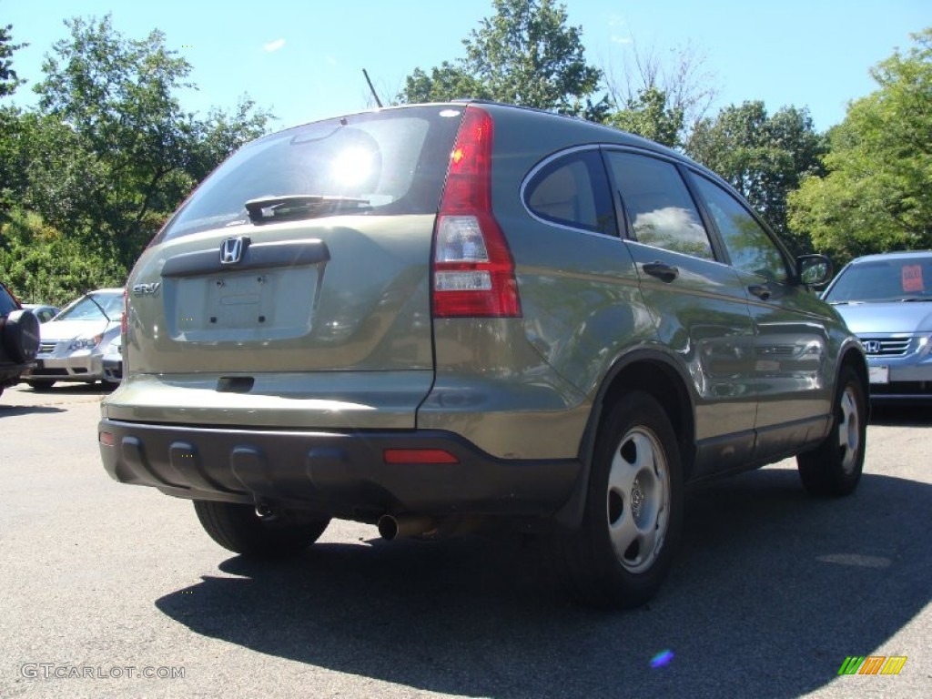 2008 CR-V LX 4WD - Green Tea Metallic / Ivory photo #8