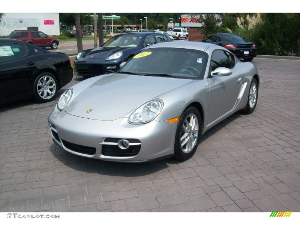 Arctic Silver Metallic 2007 Porsche Cayman Standard Cayman Model Exterior Photo #53310726