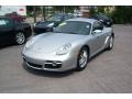 Arctic Silver Metallic 2007 Porsche Cayman Standard Cayman Model Exterior