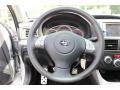 Carbon Black 2010 Subaru Impreza WRX Sedan Steering Wheel