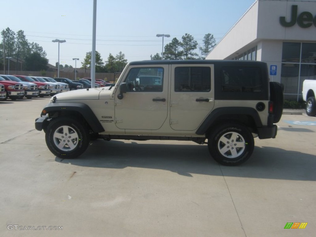 2012 Wrangler Unlimited Sport S 4x4 - Sahara Tan / Black photo #2