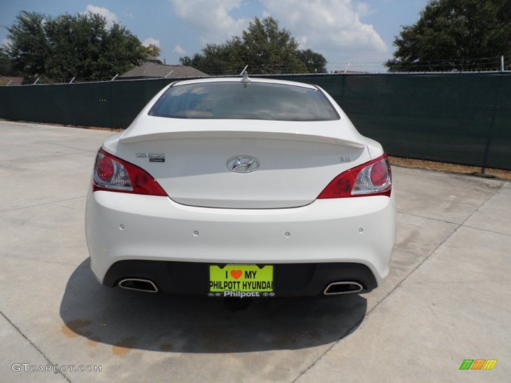 2012 Genesis Coupe 3.8 Grand Touring - Karussell White / Brown Leather photo #4