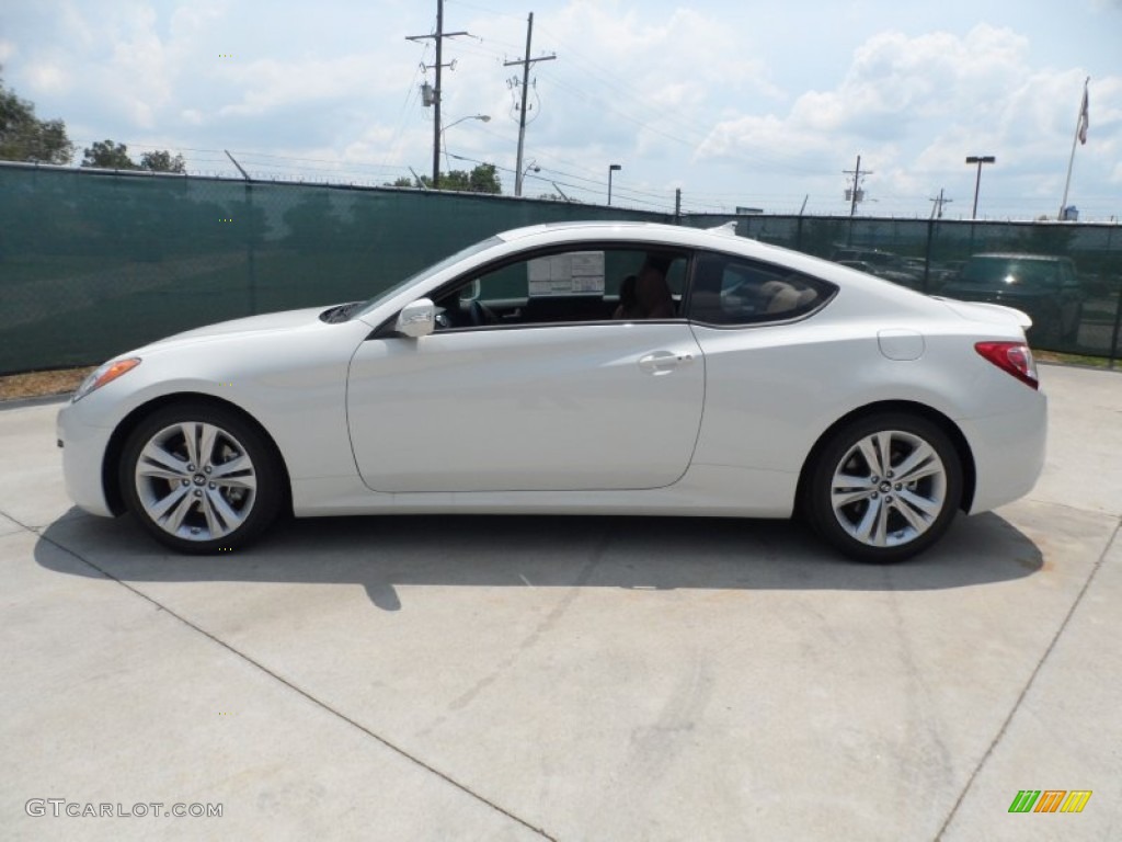 2012 Genesis Coupe 3.8 Grand Touring - Karussell White / Brown Leather photo #6