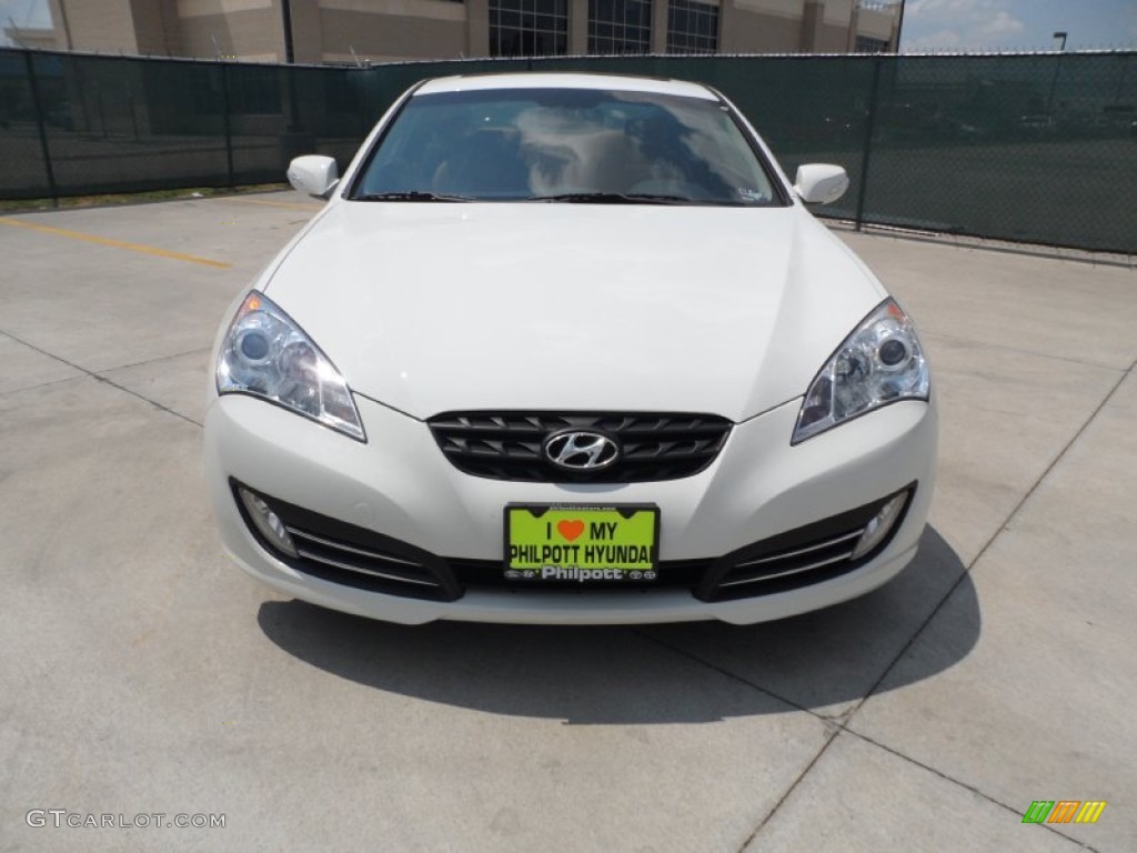 2012 Genesis Coupe 3.8 Grand Touring - Karussell White / Brown Leather photo #8