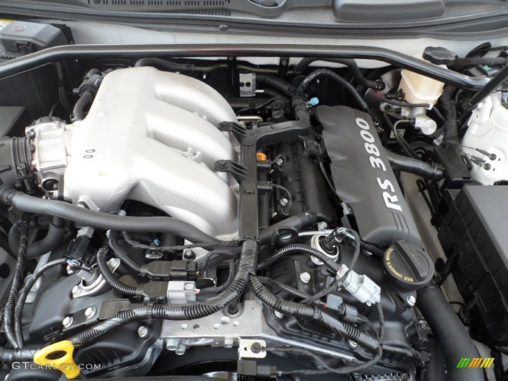 2012 Hyundai Genesis Coupe 3.8 Grand Touring 3.8 Liter DOHC 24-Valve Dual-CVVT V6 Engine Photo #53314185