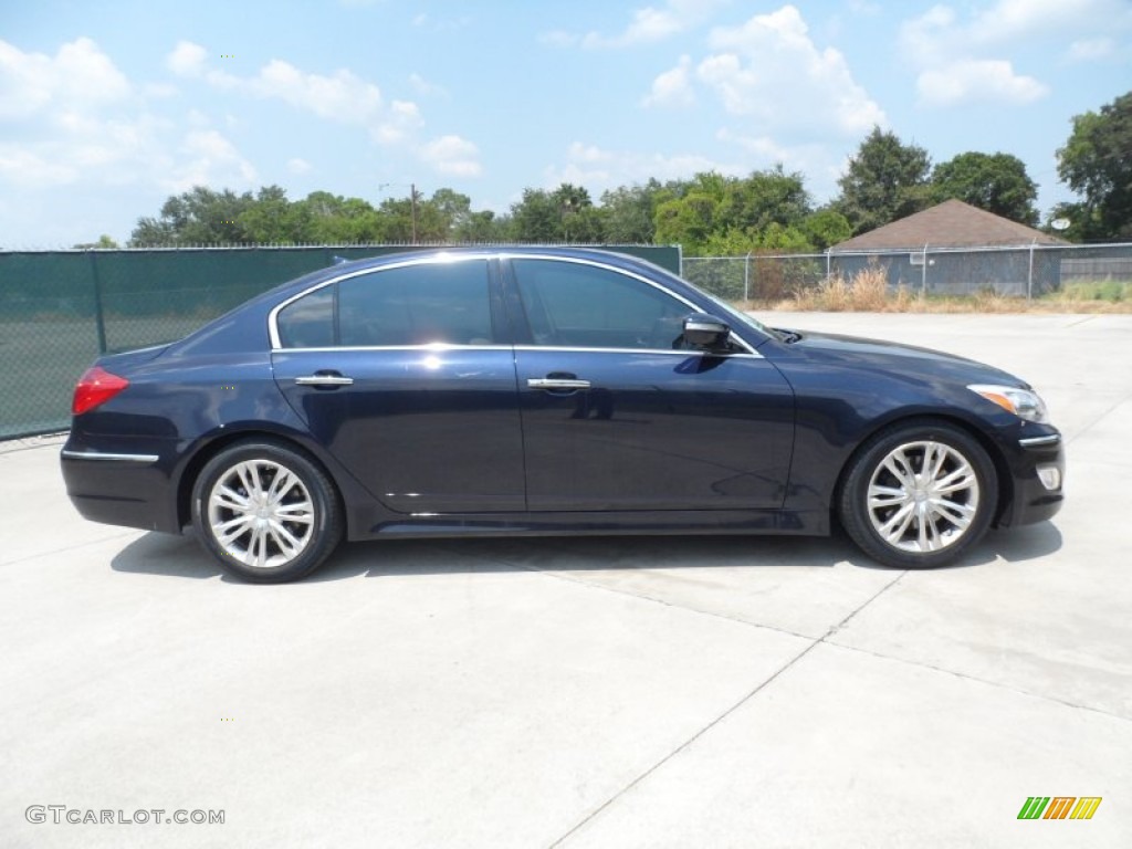 Twilight Blue Pearl 2012 Hyundai Genesis 3.8 Sedan Exterior Photo #53315010