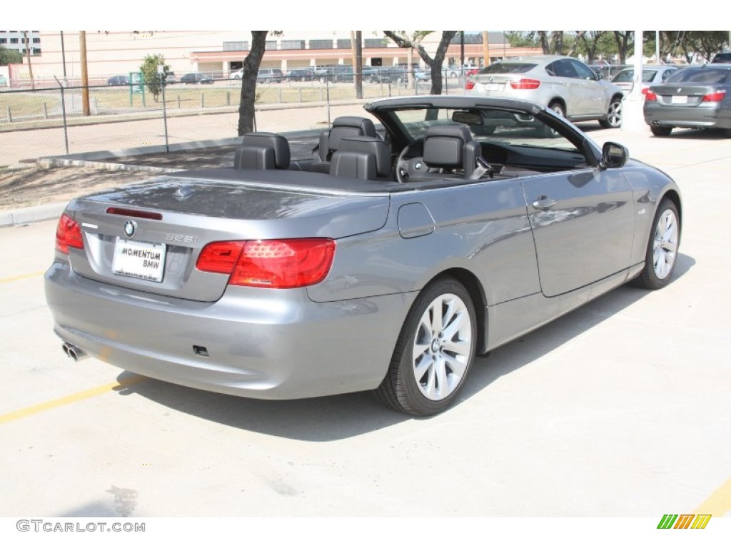 2011 3 Series 328i Convertible - Space Gray Metallic / Black photo #4