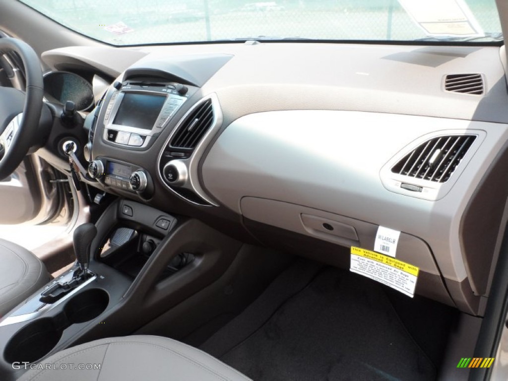 2012 Hyundai Tucson Limited Taupe Dashboard Photo #53316432