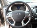 Taupe 2012 Hyundai Tucson Limited Steering Wheel