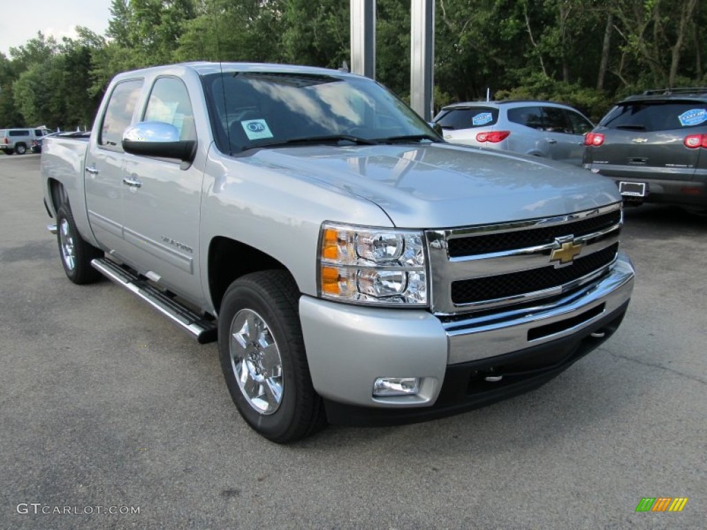 2011 Silverado 1500 LT Crew Cab - Sheer Silver Metallic / Light Titanium/Ebony photo #5