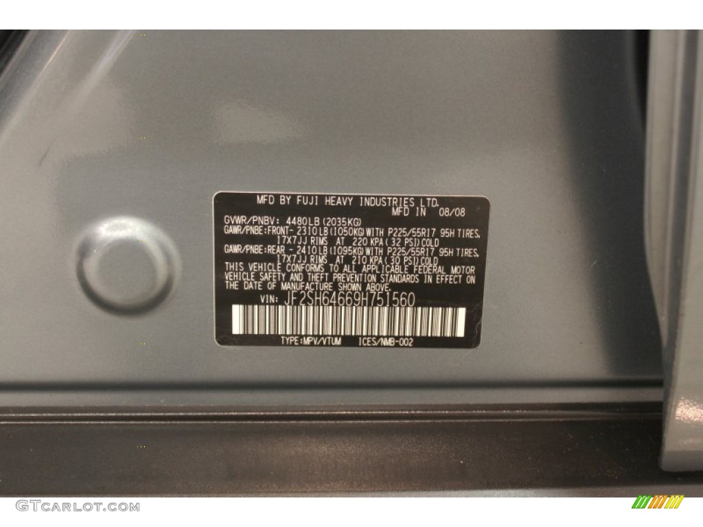 2009 Forester 2.5 X L.L.Bean Edition - Sage Green Metallic / Platinum photo #34