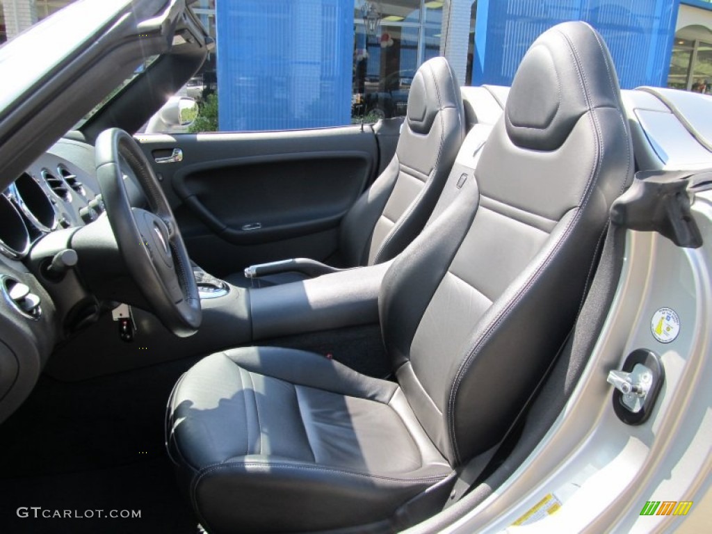 Ebony Interior 2007 Pontiac Solstice Roadster Photo #53317860