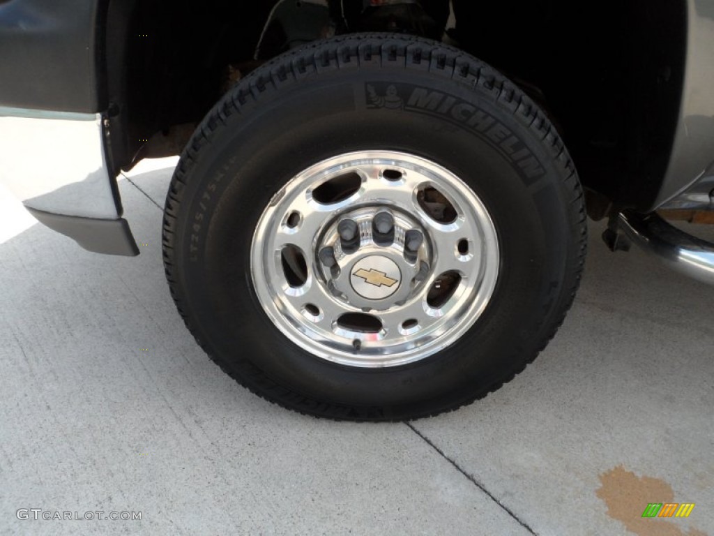 2002 Silverado 2500 LS Extended Cab - Medium Charcoal Gray Metallic / Graphite photo #12