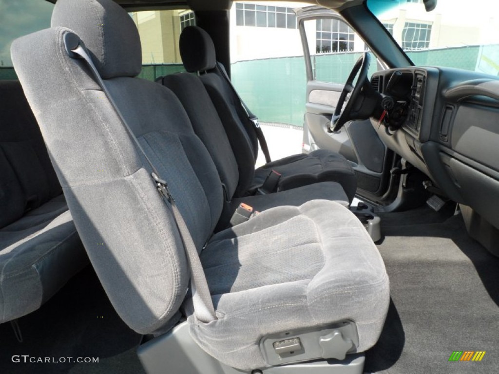 2002 Silverado 2500 LS Extended Cab - Medium Charcoal Gray Metallic / Graphite photo #30