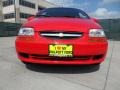 2004 Victory Red Chevrolet Aveo Hatchback  photo #9