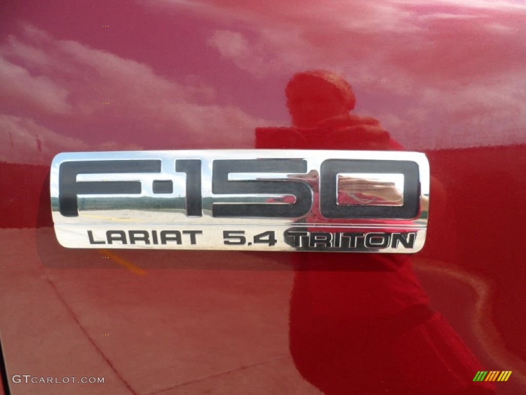 2006 F150 Lariat SuperCrew - Dark Toreador Red Metallic / Tan photo #16