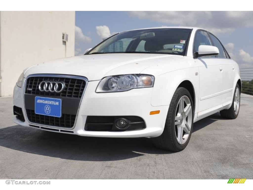 2008 A4 2.0T Special Edition Sedan - Ibis White / Beige photo #3