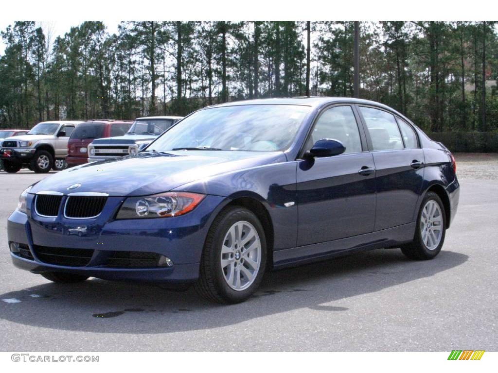 2006 3 Series 325i Sedan - Mystic Blue Metallic / Beige photo #3