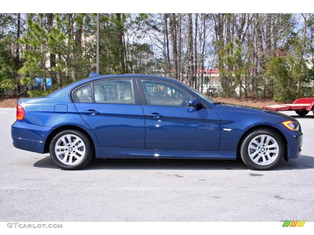 2006 3 Series 325i Sedan - Mystic Blue Metallic / Beige photo #8