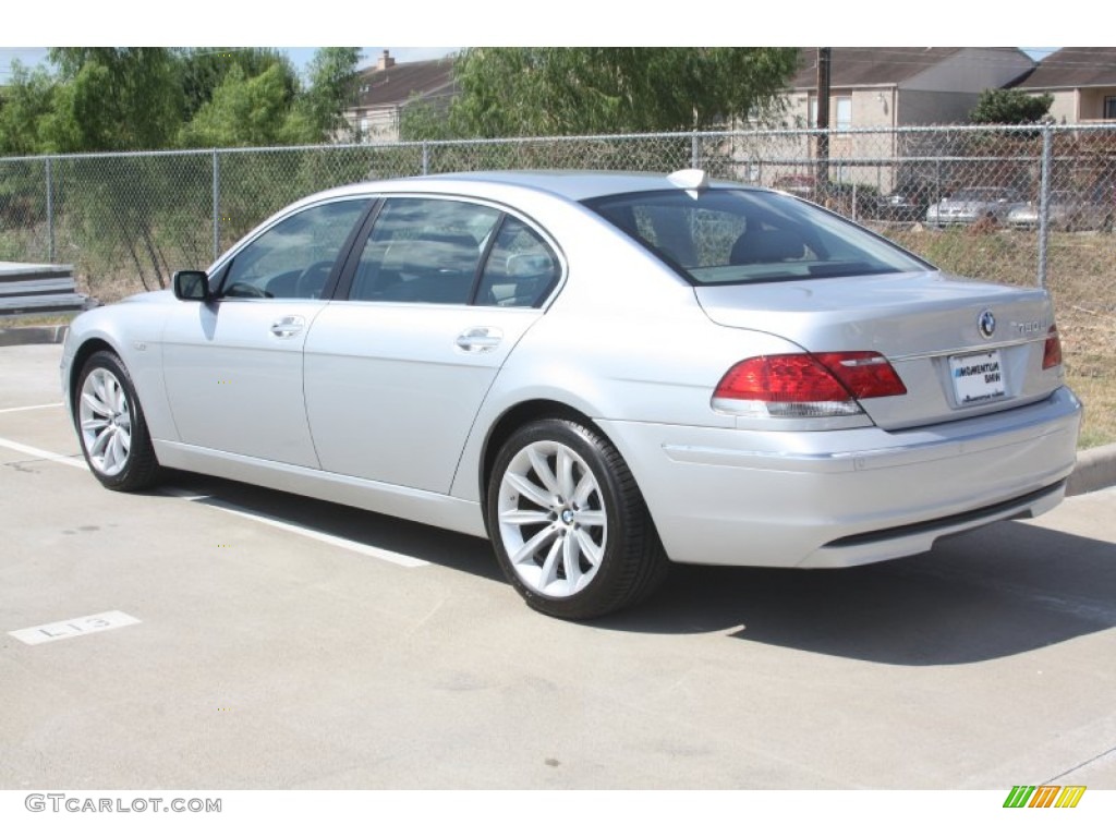 2008 7 Series 750Li Sedan - Titanium Silver Metallic / Black photo #2