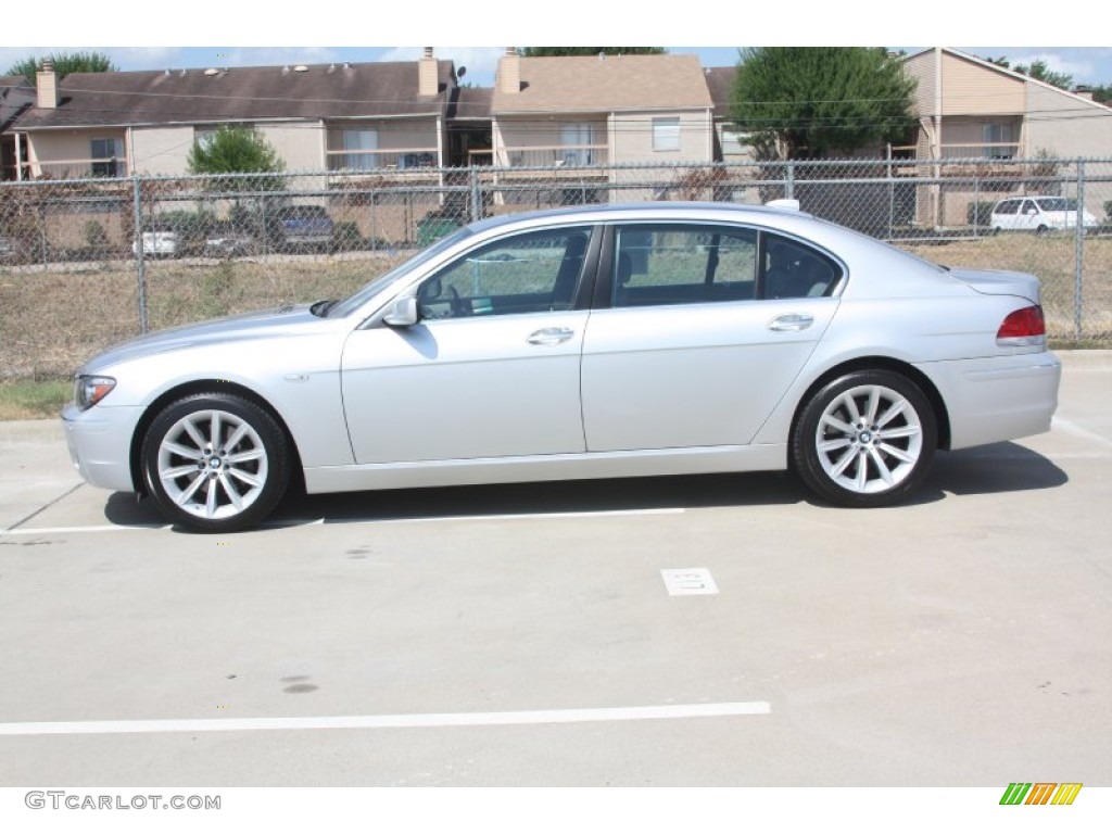 2008 7 Series 750Li Sedan - Titanium Silver Metallic / Black photo #3