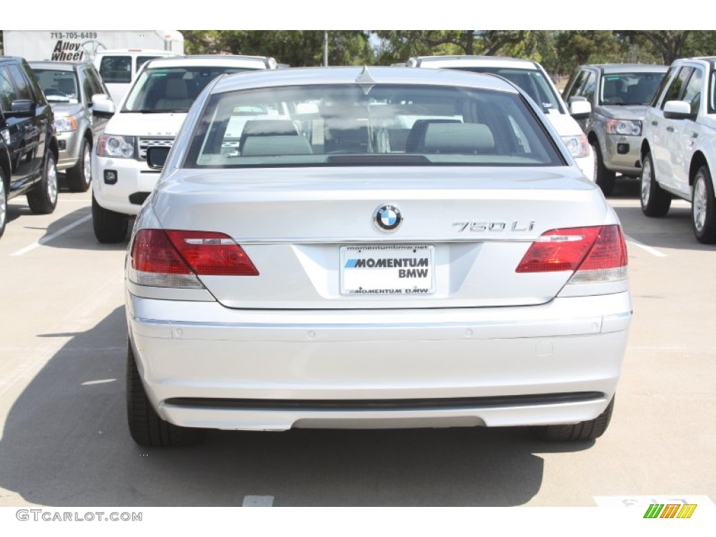 2008 7 Series 750Li Sedan - Titanium Silver Metallic / Black photo #4