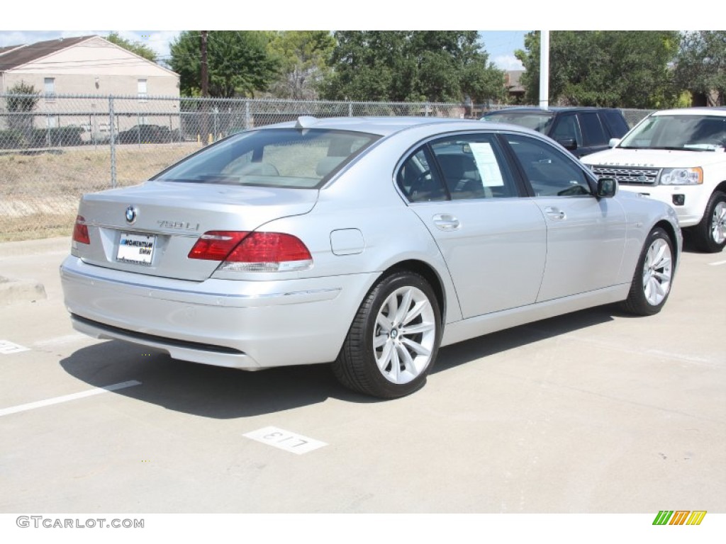 2008 7 Series 750Li Sedan - Titanium Silver Metallic / Black photo #5