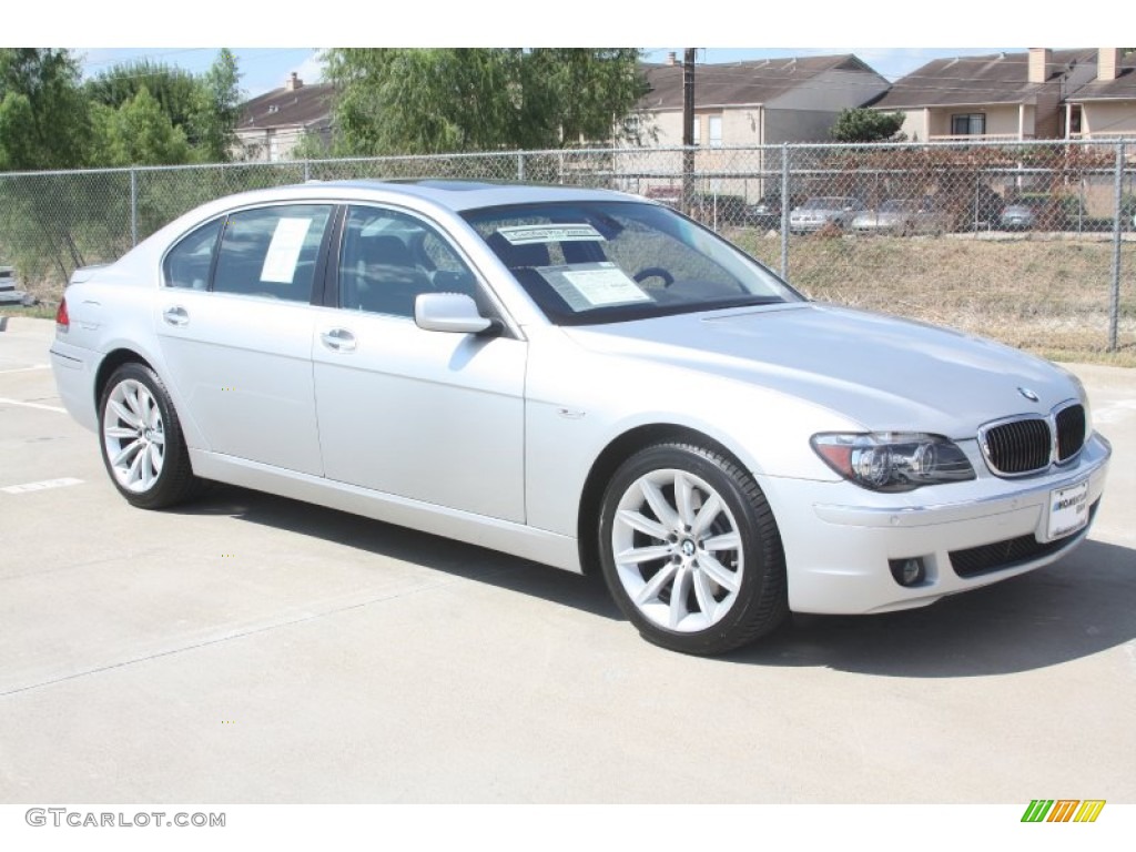 2008 7 Series 750Li Sedan - Titanium Silver Metallic / Black photo #6