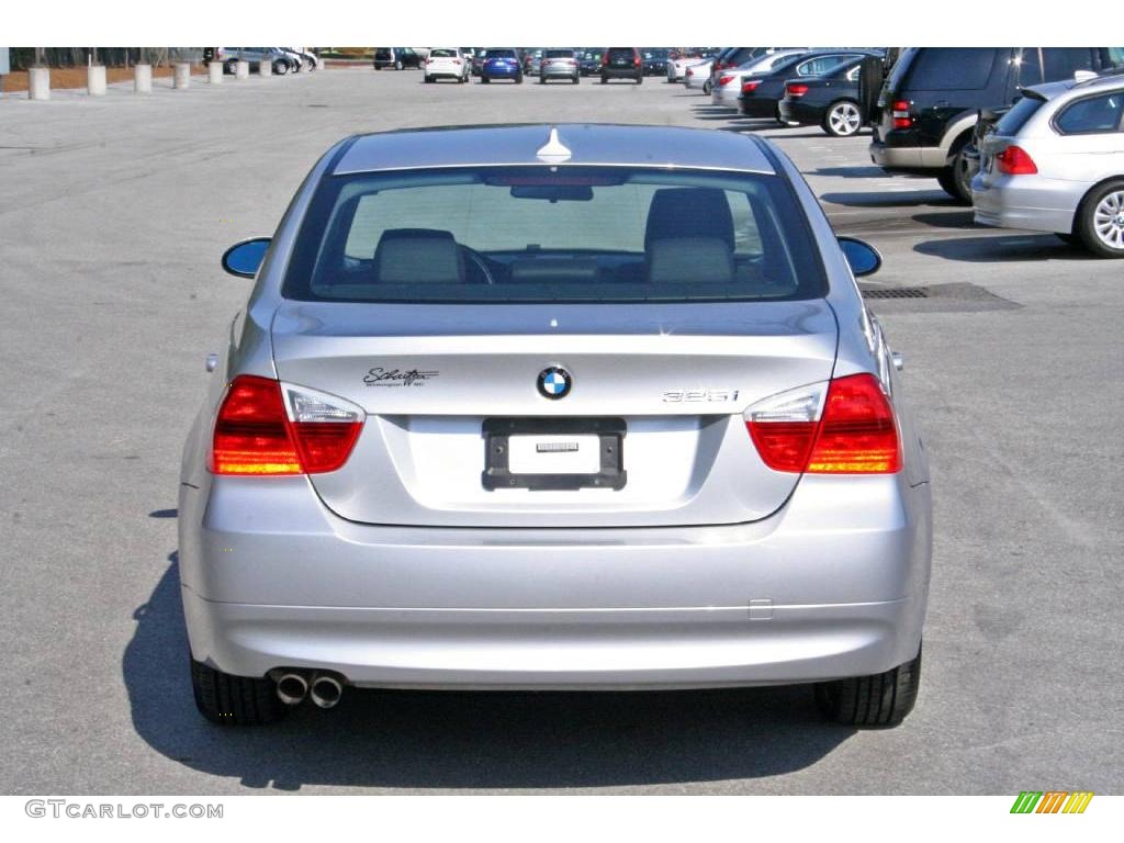 2006 3 Series 325i Sedan - Titanium Silver Metallic / Black photo #7