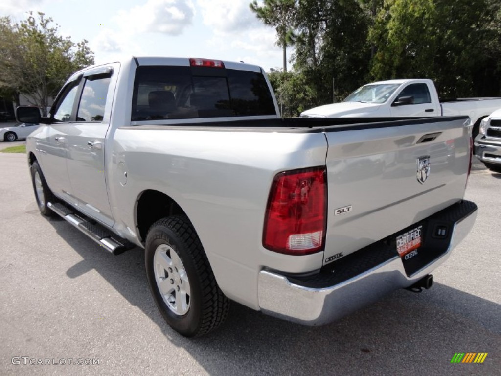 2010 Ram 1500 SLT Crew Cab - Bright Silver Metallic / Dark Slate/Medium Graystone photo #3