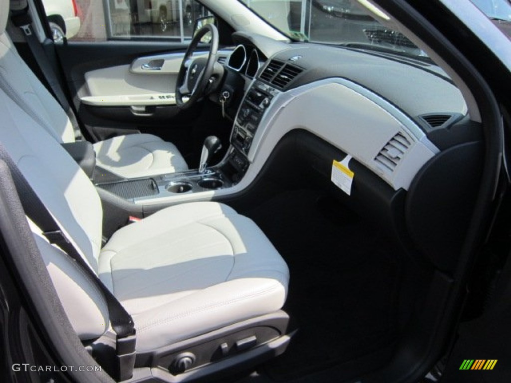 Light Gray/Ebony Interior 2012 Chevrolet Traverse LTZ AWD Photo #53323633