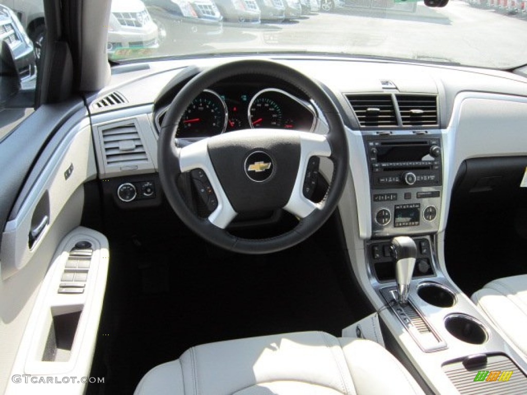 2012 Chevrolet Traverse LTZ AWD Light Gray/Ebony Dashboard Photo #53323699