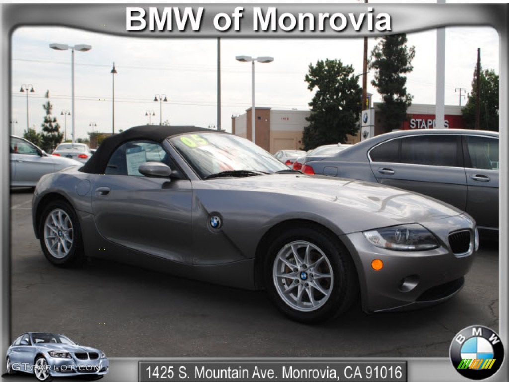 2005 Z4 2.5i Roadster - Sterling Grey Metallic / Black photo #1