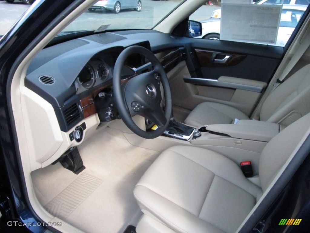 Almond/Black Interior 2012 Mercedes-Benz GLK 350 4Matic Photo #53324080