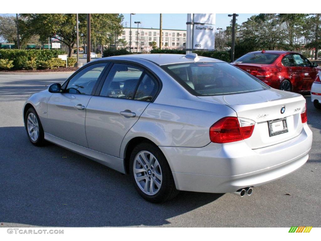 2006 3 Series 325i Sedan - Titanium Silver Metallic / Black photo #5