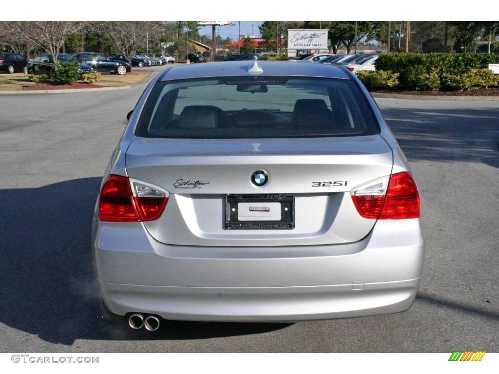 2006 3 Series 325i Sedan - Titanium Silver Metallic / Black photo #6