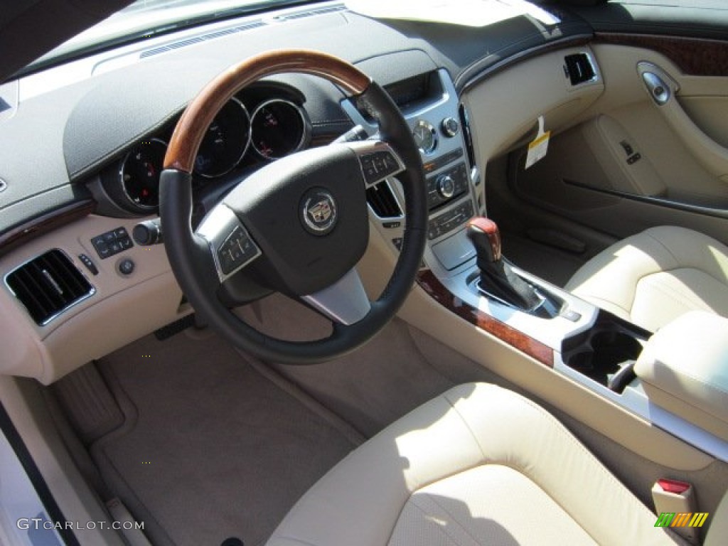 Cashmere/Cocoa Interior 2012 Cadillac CTS 4 AWD Coupe Photo #53324545