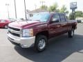 2009 Deep Ruby Metallic Chevrolet Silverado 2500HD LT Extended Cab 4x4  photo #3