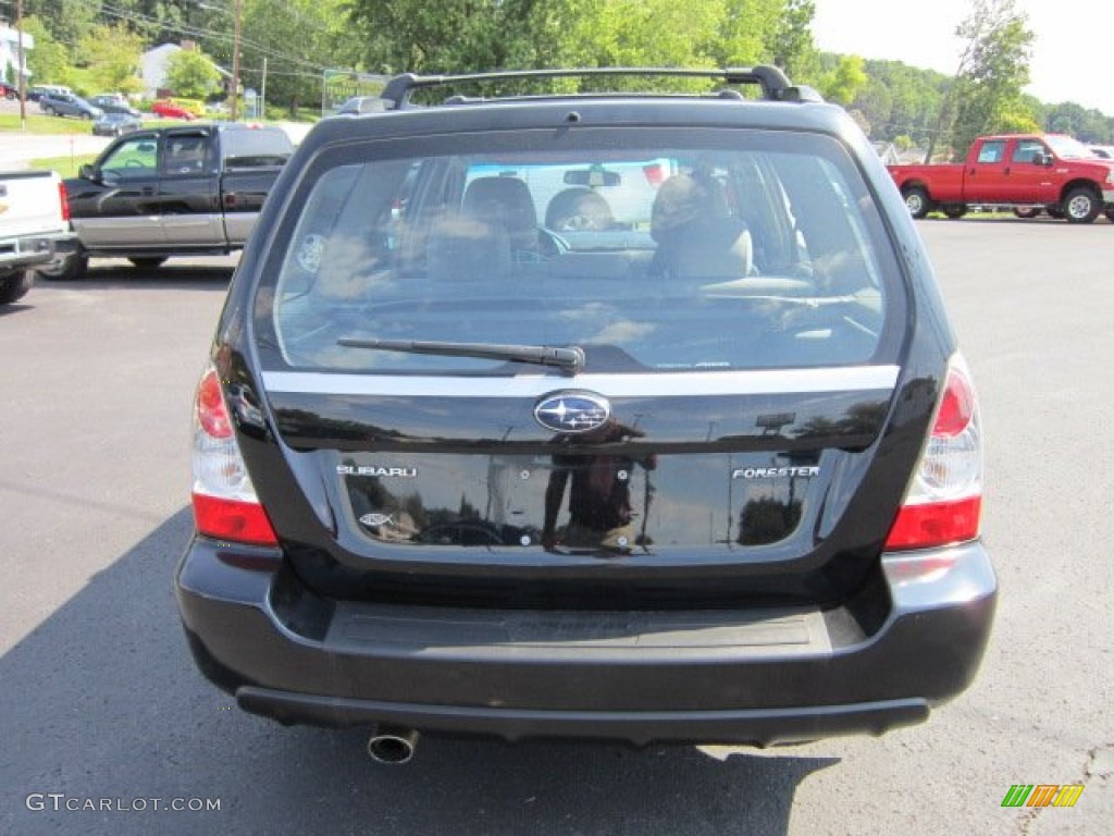 2007 Forester 2.5 X - Obsidian Black Pearl / Graphite Gray photo #6