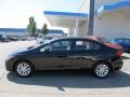 2012 Crystal Black Pearl Honda Civic EX Sedan  photo #2