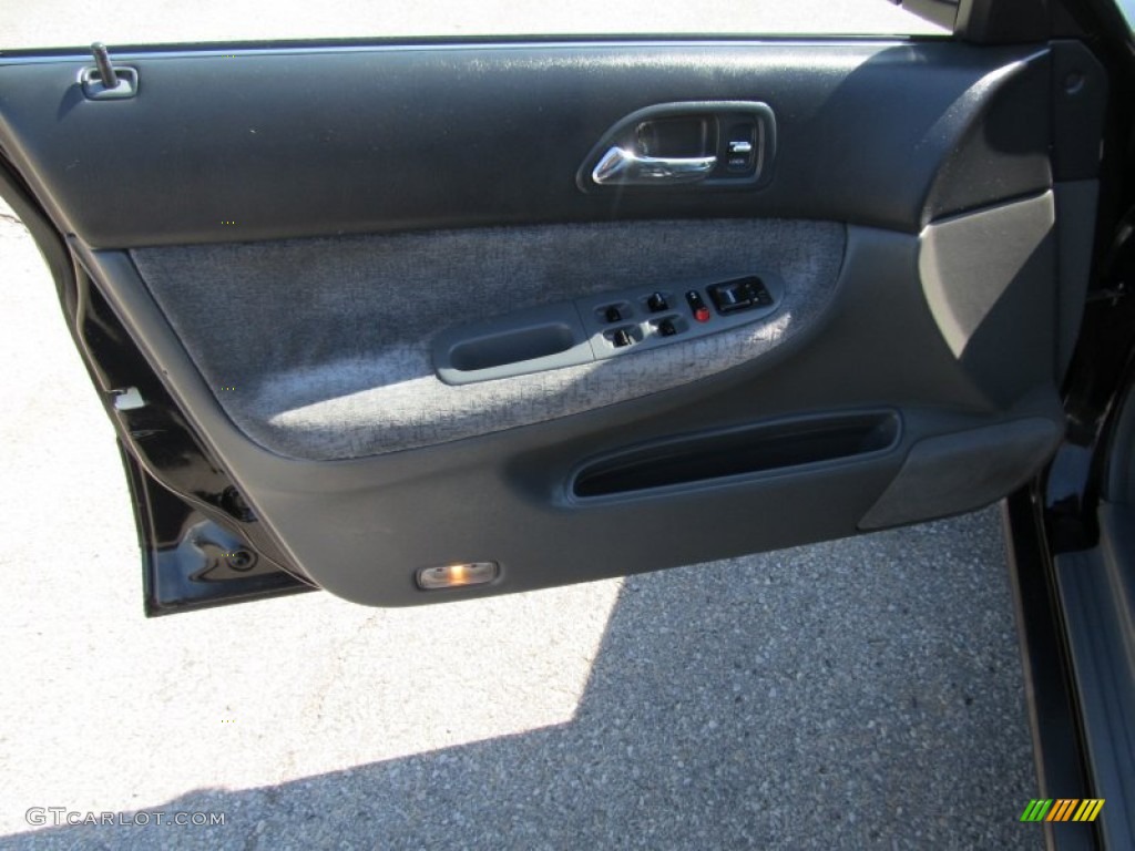 1997 Accord EX Sedan - Flamenco Black Pearl / Black photo #10