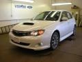 2010 Satin White Pearl Subaru Impreza WRX Wagon  photo #1