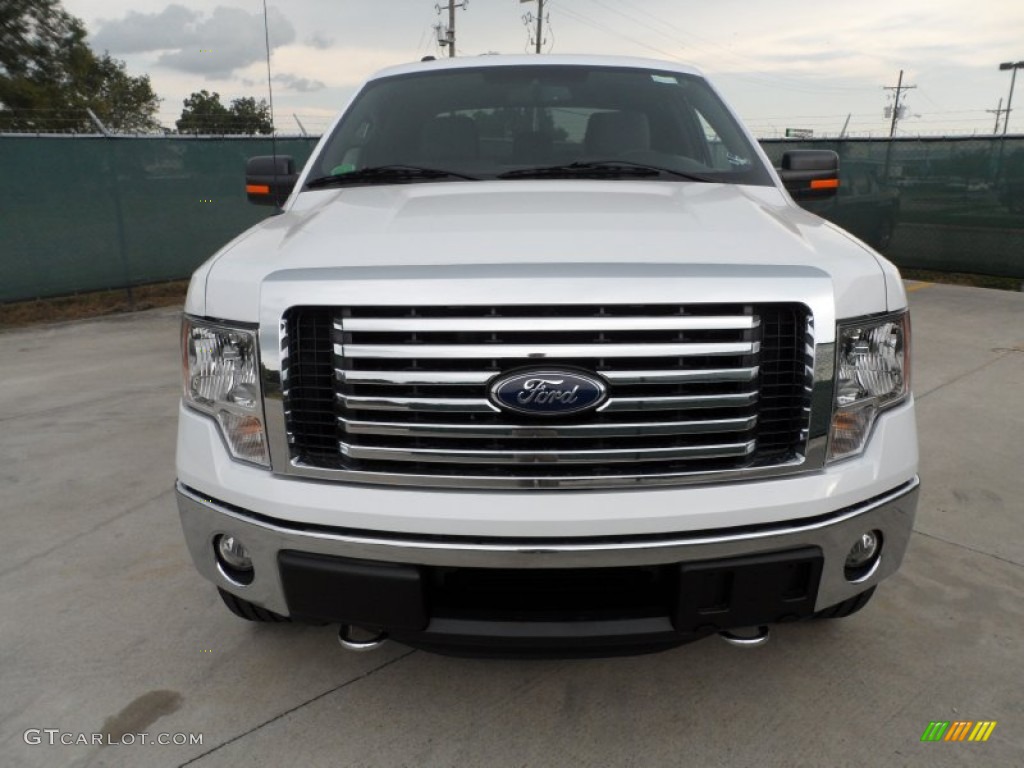 2011 F150 Texas Edition SuperCrew 4x4 - Oxford White / Steel Gray photo #8