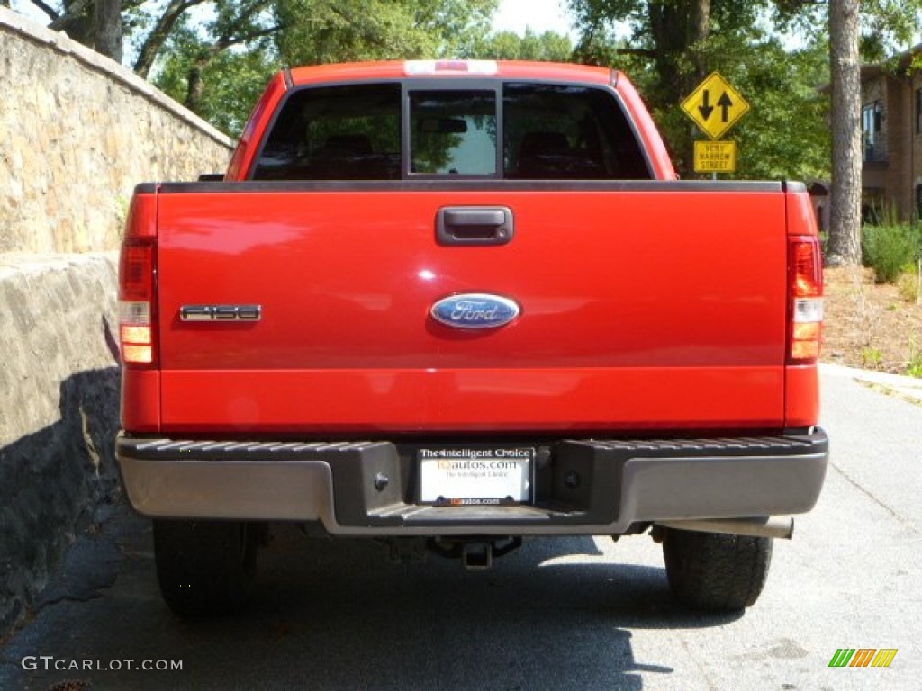 2007 F150 FX4 SuperCab 4x4 - Bright Red / Medium Flint photo #6