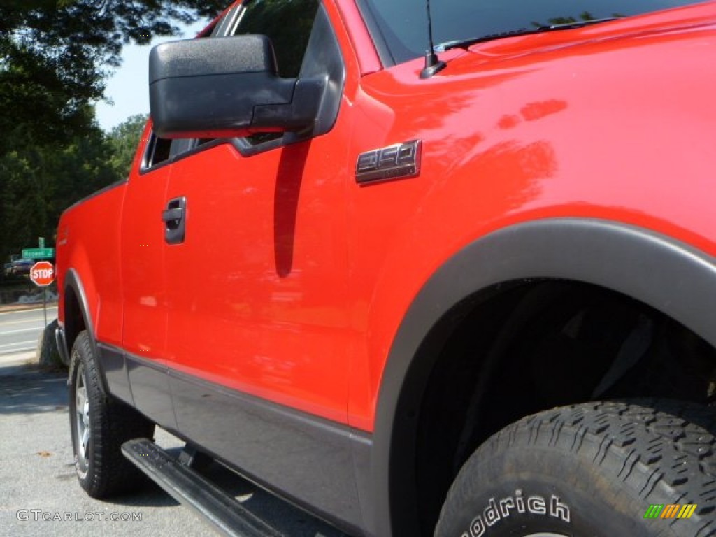 2007 F150 FX4 SuperCab 4x4 - Bright Red / Medium Flint photo #12