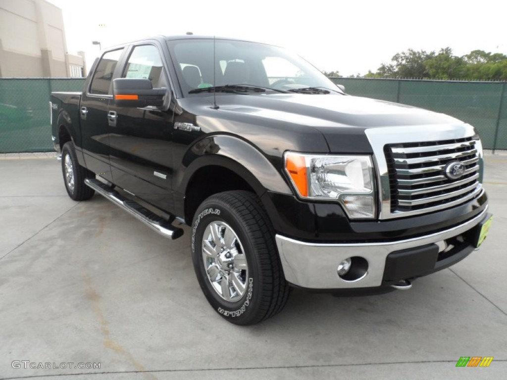 2011 F150 Texas Edition SuperCrew 4x4 - Ebony Black / Steel Gray photo #1